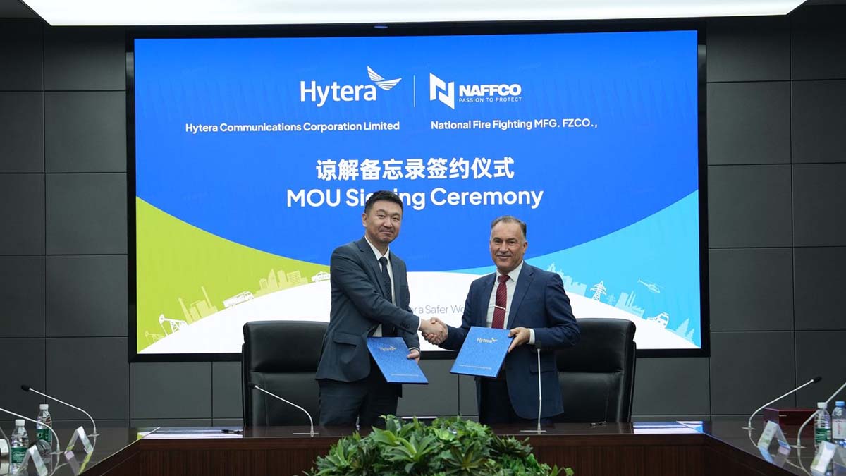 صورة شركتي Hytera وNAFFCO توقعان مذكرة تفاهم استراتيجية لتعزيز الاستجابة الفورية للطوارئ